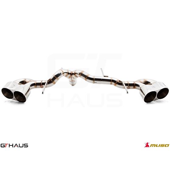 GTHAUS GT Racing Exhaust (Dual Side)- Stainless-4