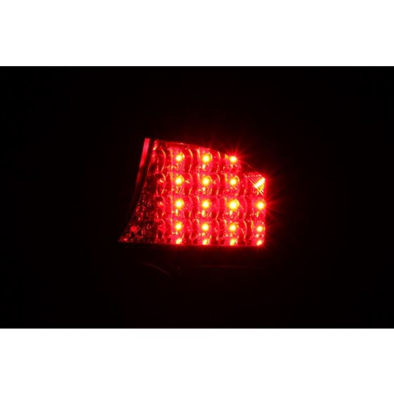 ANZO 2004-2005 Honda Civic LED Taillights Black-2