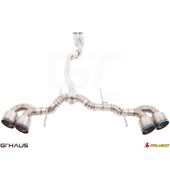 GTHAUS GT Racing Exhaust (Dual Side)- Titanium-4