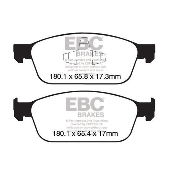 EBC Ultimax OEM Replacement Brake Pads (UD1668)-4