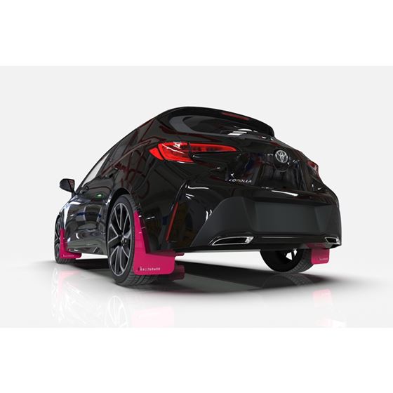 Rally Armor Pink Mud Flap BCE White Logo for 19-2