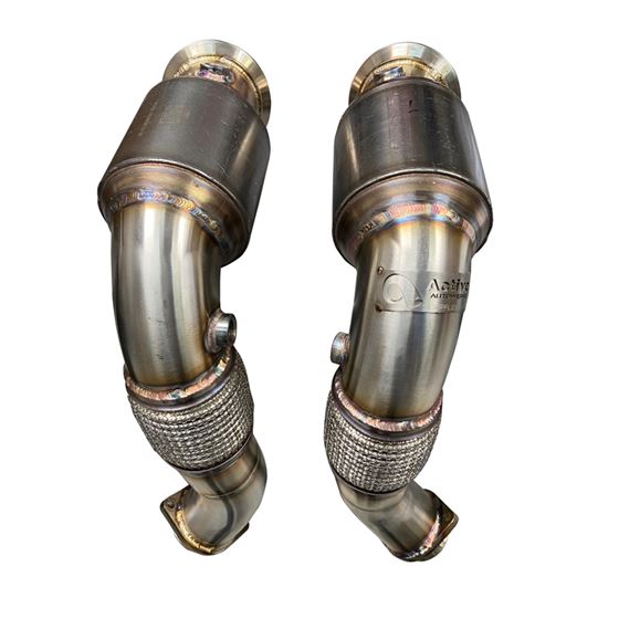 Active Autowerke S63 N63 Catted Downpipes V8 BM-2