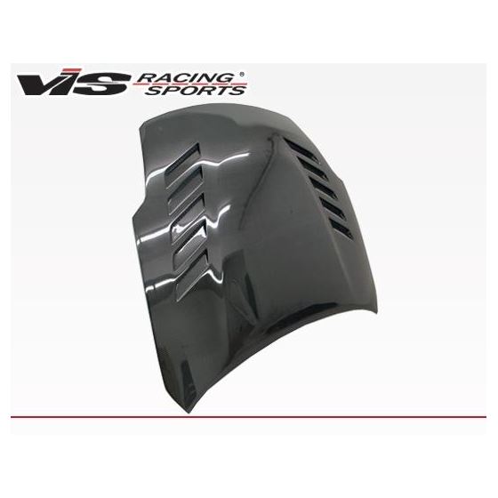 VIS Racing Astek Style Black Carbon Fiber Hood-2