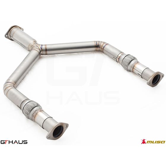 GTHAUS Front Y-Pipe Collector Section- Titanium-4