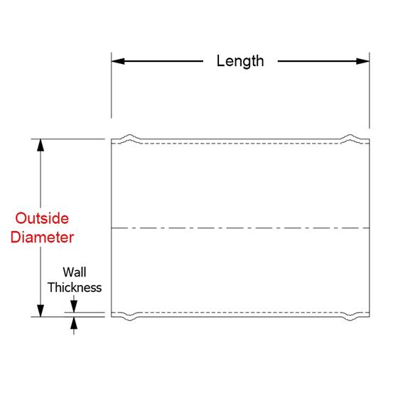 HPS 2-3/8" (60mm) OD x 6" Long 6061 Al-2