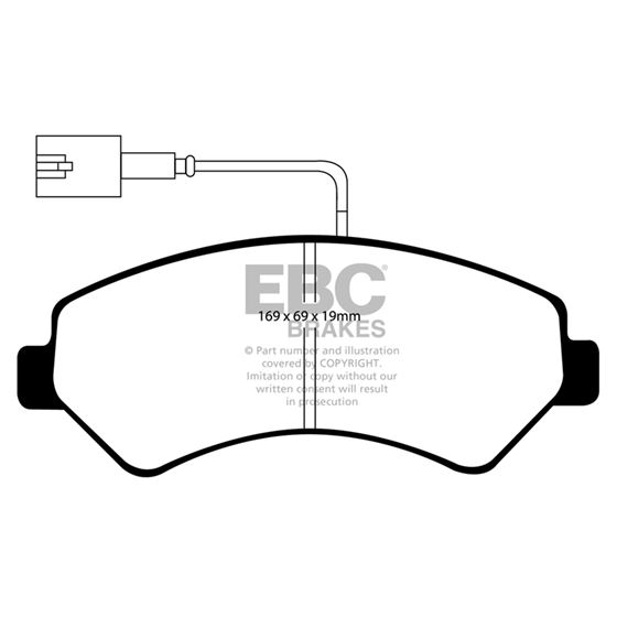 EBC Ultimax OEM Replacement Brake Pads (UD15401-4