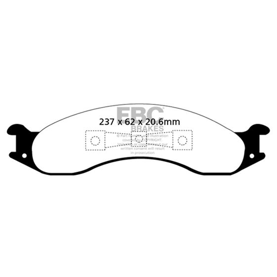 EBC Ultimax OEM Replacement Brake Pads (UD557)-4