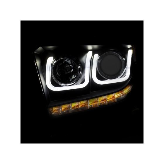 Anzo Projector Headlights w/ U-Bar Black for 201-2