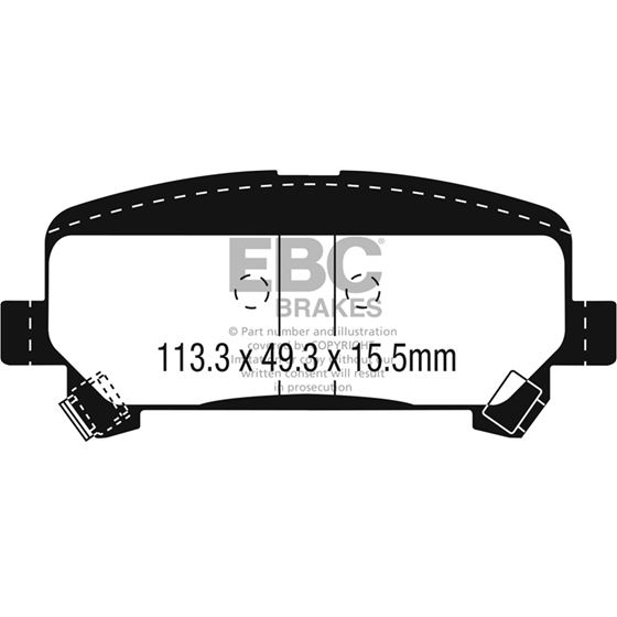 EBC Ultimax OEM Replacement Brake Pads (UD1806)-4