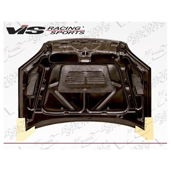 VIS Racing EVO Style Black Carbon Fiber Hood-4