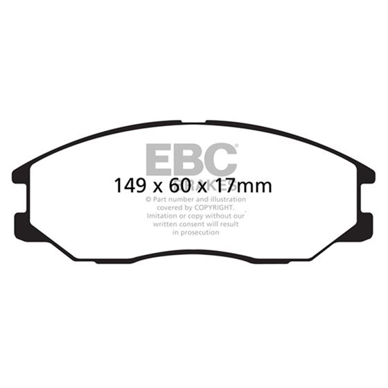 EBC Ultimax OEM Replacement Brake Pads (UD955)-4