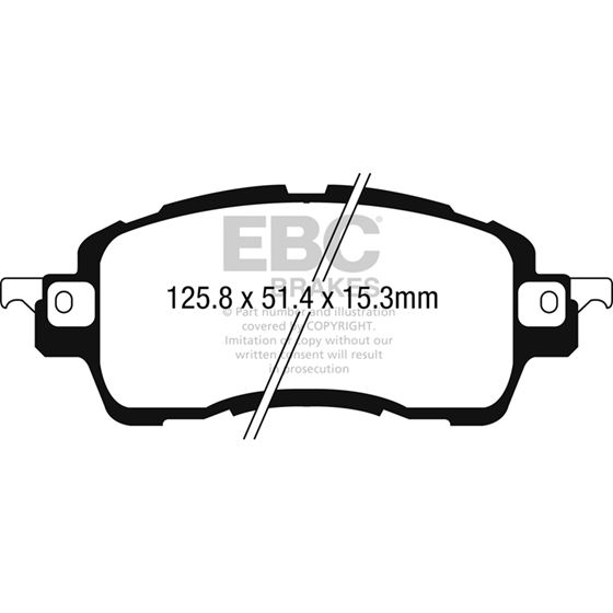 EBC Ultimax OEM Replacement Brake Pads (UD1852)-4