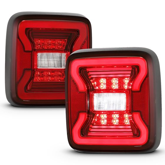 Anzo Tail Light Assembly; LED; Red/Clear Lens; P-4