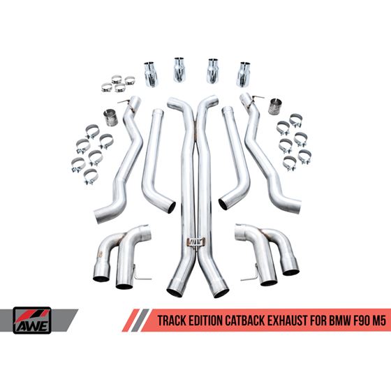 AWE Track Edition Catback Exhaust for BMW F90 M-4
