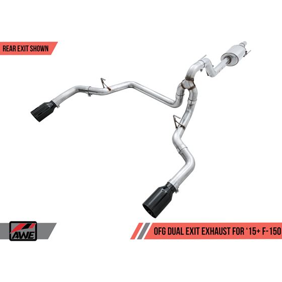 AWE 0FG Dual Exit Exhaust for '15-'20 F-2