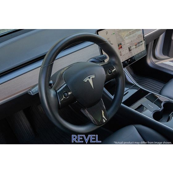 Revel GT Dry Carbon Steering Wheel Insert Covers-2