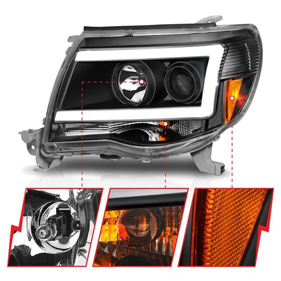 Anzo Projector Headlight Set for 2005-2011 Toyot-2