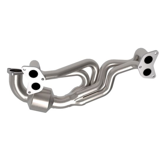 aFe Twisted Steel 304 Stainless Steel Header w/-4