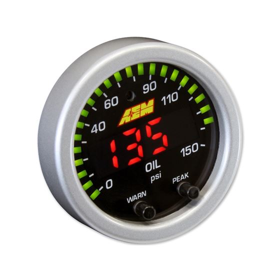 AEM X-Series Oil Pressure Gauge 0150psi/010bar-4