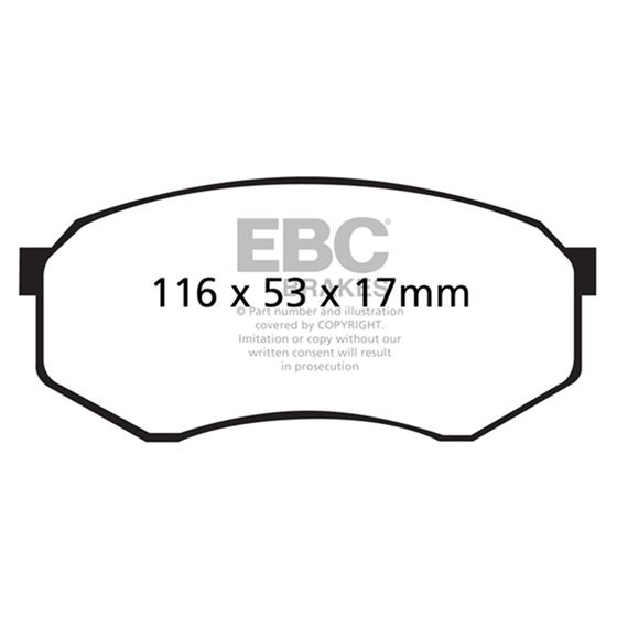 EBC Ultimax OEM Replacement Brake Pads (UD433)-4