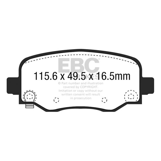 EBC Ultimax OEM Replacement Brake Pads (UD1734)-4