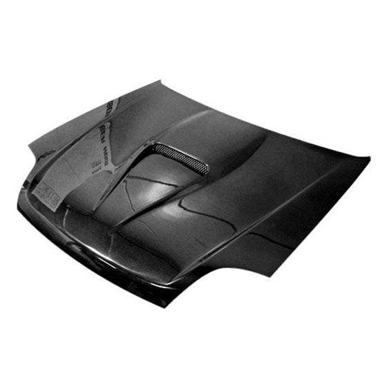 VIS Racing MS Style Black Carbon Fiber Hood-4