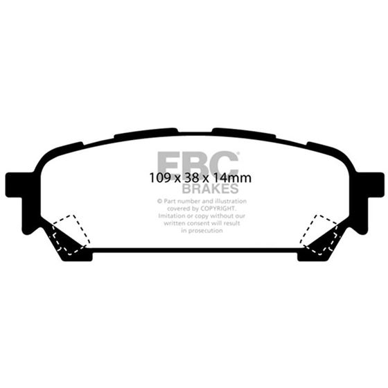 EBC Ultimax OEM Replacement Brake Pads (UD1004)-4