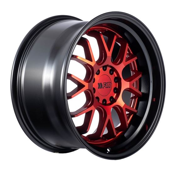 F1R F21 17x8.5 - Candy Red / Black Lip Wheel-2