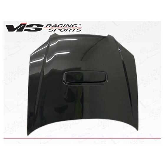VIS Racing STI Style Black Carbon Fiber Hood-2