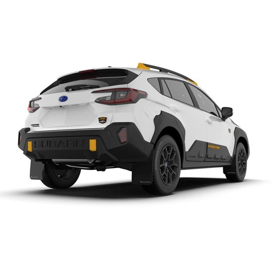 Rally Armor Black Mud Flap/White Logo for 2024-2