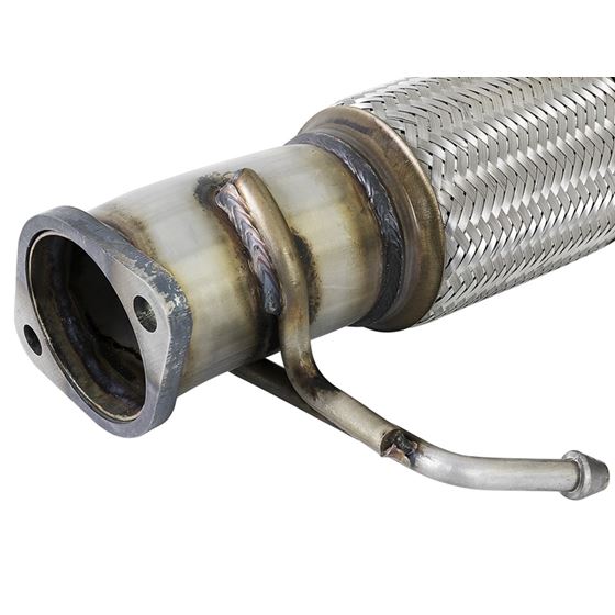 aFe POWER Twisted Steel Downpipe 2-1/2 IN 304 S-4
