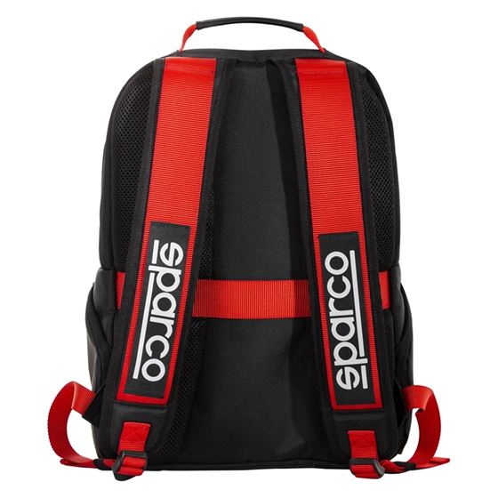 Sparco Stage Series Backpack, Black/Red (016440N-2