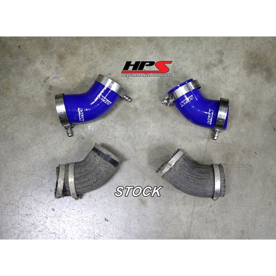 HPS Red Reinforced Silicone Intercooler Hose Kit-4