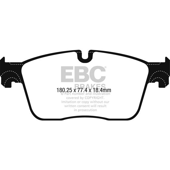 EBC Ultimax OEM Replacement Brake Pads (UD1861)-4