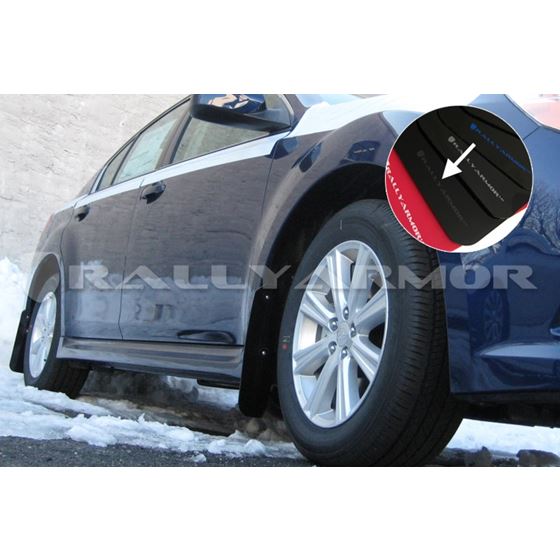 Rally Armor Black Mud Flap/Grey Logo for 2010-20-2