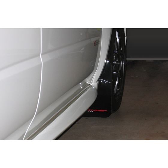 Rally Armor Black Mud Flap/Red Logo for 2002-200-2