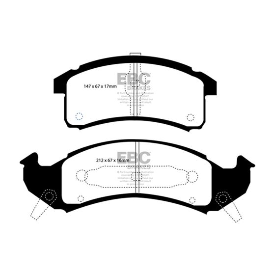 EBC Ultimax OEM Replacement Brake Pads (UD505)-4