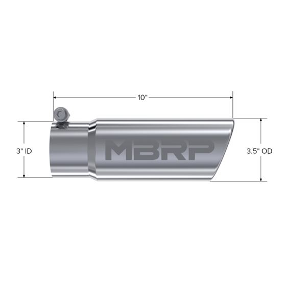 MBRP Tip. 3in. O.D. Angled Rolled End 3in. let-2