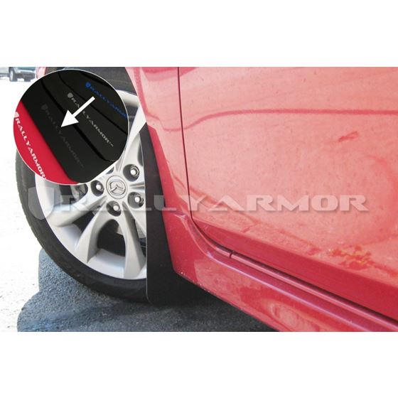 Rally Armor Black Mud Flap/Grey Logo for 2010-20-2