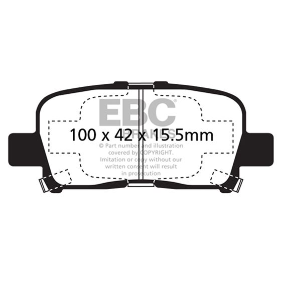 EBC Ultimax OEM Replacement Brake Pads (UD865)-4
