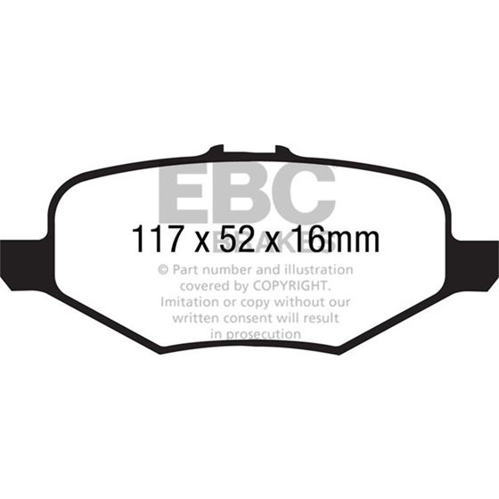EBC Ultimax OEM Replacement Brake Pads (UD1612)-4