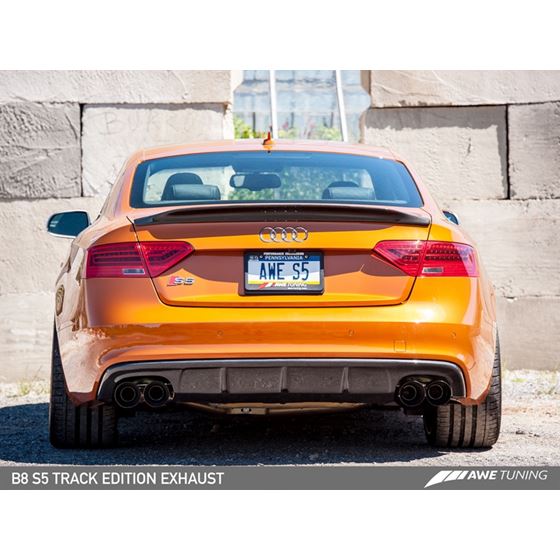 AWE Track Edition Exhaust for Audi S5 3.0T - Di-4