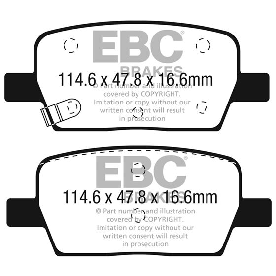 EBC Ultimax OEM Replacement Brake Pads (UD1914)-4