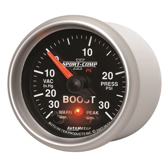 AutoMeter Sport-Comp II 52mm 30 IN HG / 30 PSI E-2