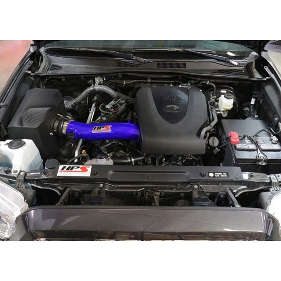 HPS Performance 827 595BL Cold Air Intake Kit wi-4