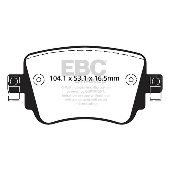 EBC Ultimax OEM Replacement Brake Pads (UD1779)-4