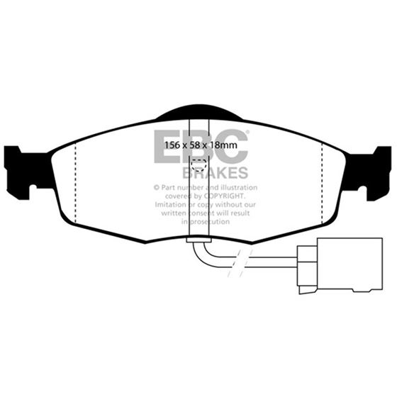 EBC Ultimax OEM Replacement Brake Pads (UD1955)-4