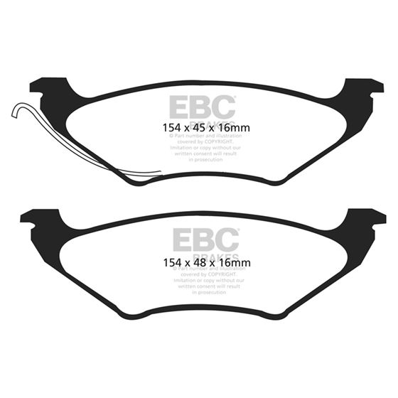 EBC Ultimax OEM Replacement Brake Pads (UD715)-4