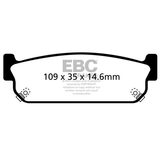 EBC Ultimax OEM Replacement Brake Pads (UD588)-4
