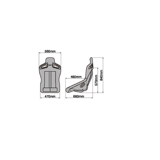Bride A.I.R Bucket Seat, Red, FRP (F86BSF)-2